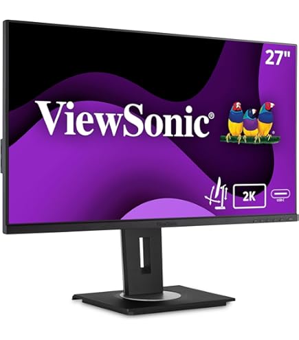 ViewSonic VG2756A-2K 27 Inch IPS 1440p Docking Monitor with