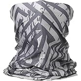 HARFINGTON Summer Cooling Neck Gaiter Sun Protection Face Mask Fishing Neck Gaiter Unisex Sunscreen Breathable Bandana for Hiking Outdoor Sports, Gray