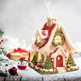 Pipihome Log Cabin Incense Burner - Gingerbread House Holiday Decor view 2