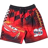 Disney Cars Lightning McQueen UPF 50+ Swim Trunks Infant to Little Kid Sizes (18 Months - 7-8)