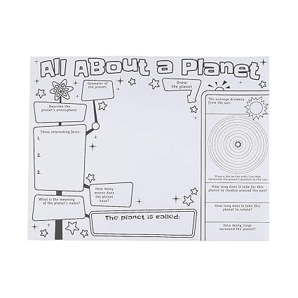 Amazon Com Fun Express Cyo All About A Planet Poster
