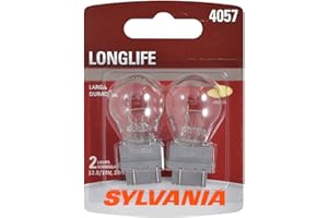 SYLVANIA - 4057 Long Life Miniature - Bulb, Ideal for Daytime Running Lights (DRL) and Back-Up/Reverse Lights (Contains 2 Bulbs)
