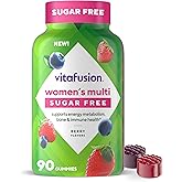 Vitafusion Women’s Sugar Free Daily Multivitamin Supplement, Keto Diet Friendly Adult Gummy Vitamin for Energy, Bone & Immune Support*, 90 Count