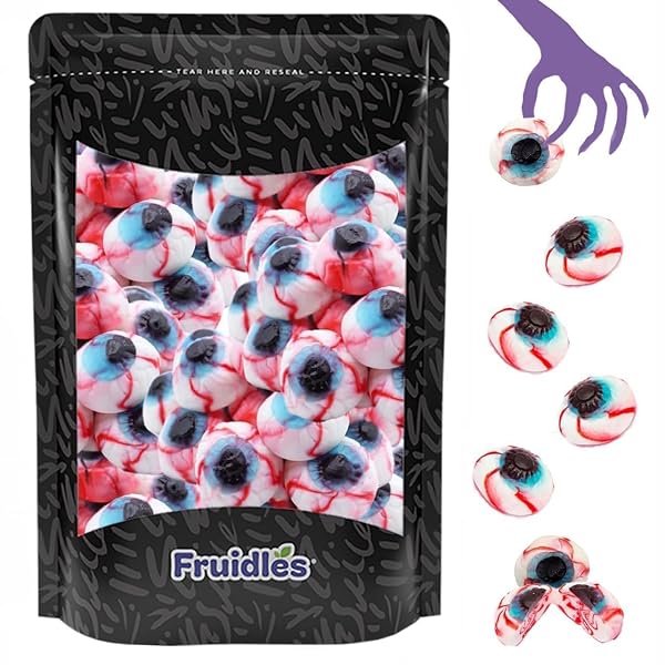 FRUIDLES GUMMY EYEBALLS HALLOWEEN CANDY, TRICK-OR-TREAT PARTY BAG FILLERS, PARTY FAVOR (1 POUND)