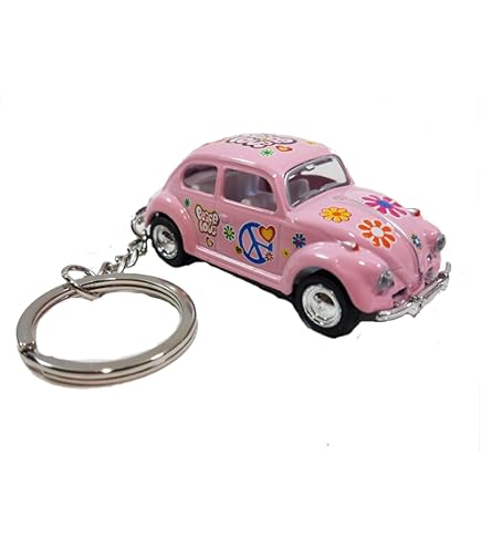 Amazon.com: Kinsmart. Yellow Classic Love & Peace Volkswagen