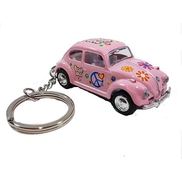 Amazon.com: Kinsmart White Classic Love & Peace Volkswagen Hippie
