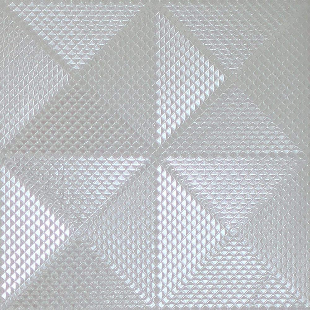 Arthouse 903300 10.05m x 53cm Geo Diamond Foil Wallpaper (1 Roll) - Silver, 10, 05 x 0, 53 Medium