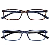 OPULIZE See Reading Glasses 2 Packs with Blue Light