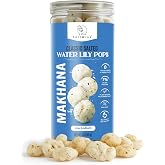 SaltWise Water Lily Pops, Low Sodium, Classic Salted Makhana, 3 oz | Lotus Seeds (Fox Nuts) Olive Oil Roasted, Protein Rich, Crunchy Snack, Makhana, Gluten Free, Non-GMO
