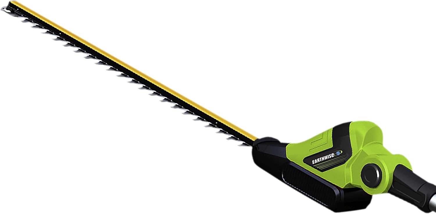 earthwise cordless pole hedge trimmer