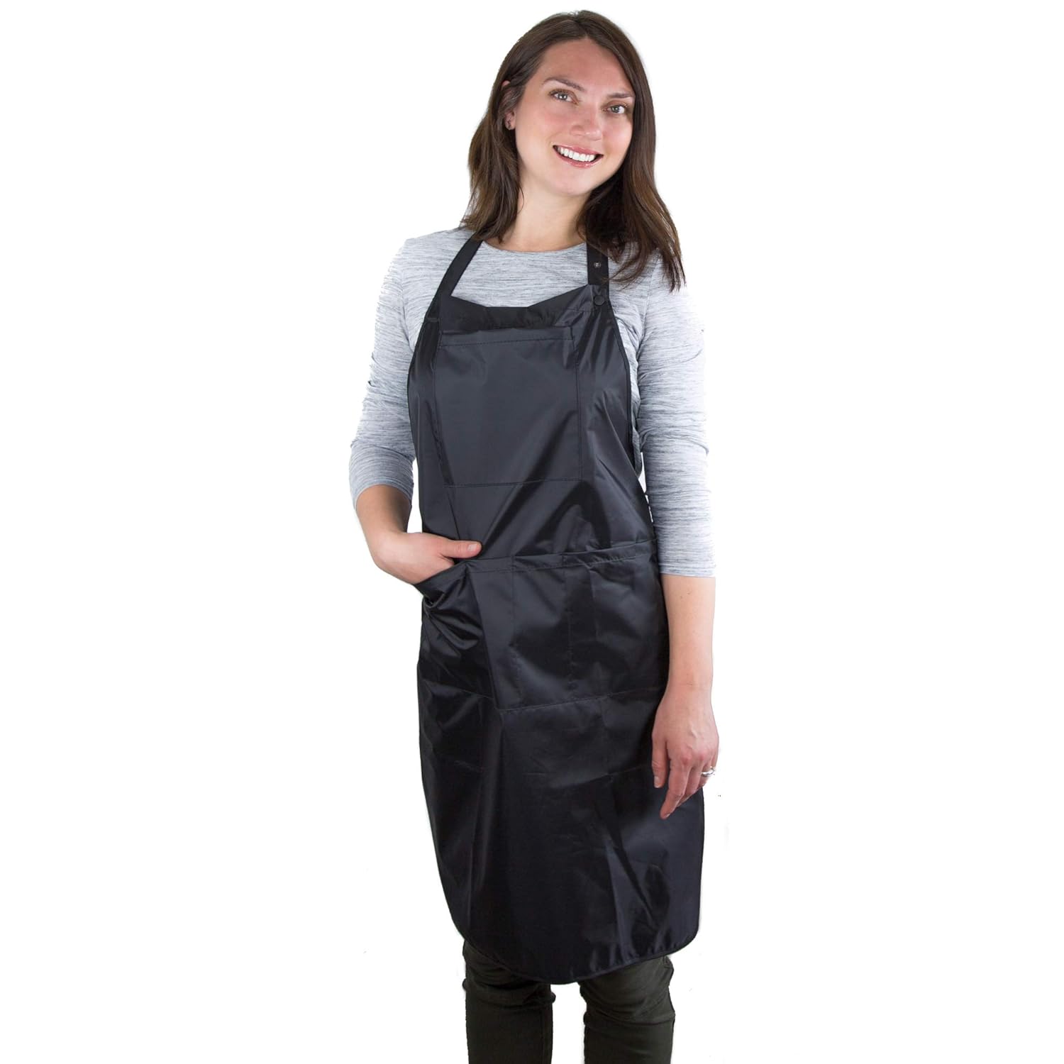 Hair Stylist Apron - Waterproof Apron - Protective PVC Coating - Cosmetology Supplies - Nail Tech Apron - Cosmetologist Apron - Dog Grooming Apron