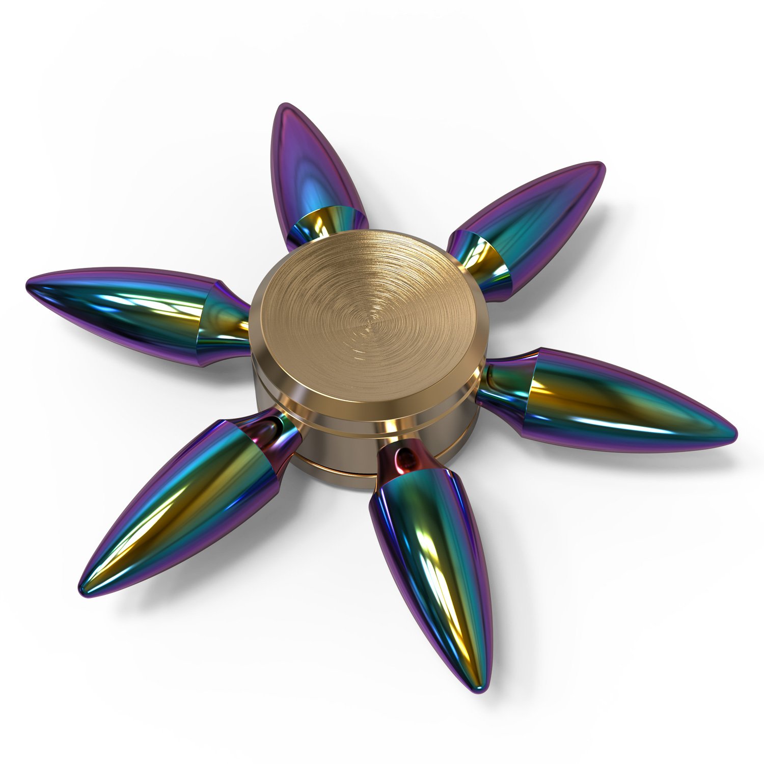 Spiele Spielzeug Rainbow Windmill Fan Fidget Spinner Hand Metal Stainless Steel Bearing Usa Gamersjocom