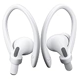 ICARERSPACE 2 Pairs AirPods Ear Hooks for AirPods Pro 2, Pro, 4, 3, 2 & 1 - Upgraded Anti Slip Sports Clip Hooks - White