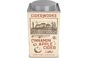 McSteven's Ciderworks Cinnamon Apple Cider Mix - Perfect Combination of Fruit and Spice, Naturally Flavored Cider Mix in 6.25oz Square Tin - Just Add Water