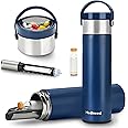 MEDINEED Insulin Cooler Travel Case, 60H 3 Pens Diabetes Travel Case Travel Medicine Organizer, Medication Cooler for Travel Diabetes Care, Travel Medicine Kit with TSA Approved Ice Packs (Blue)