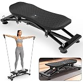 Soliflow Sliding Ski Simulator, Indoor Ski Fitness Equipment with Resistance Bands &amp; Non-Slip Base, Full-Body Home Gym Trainer