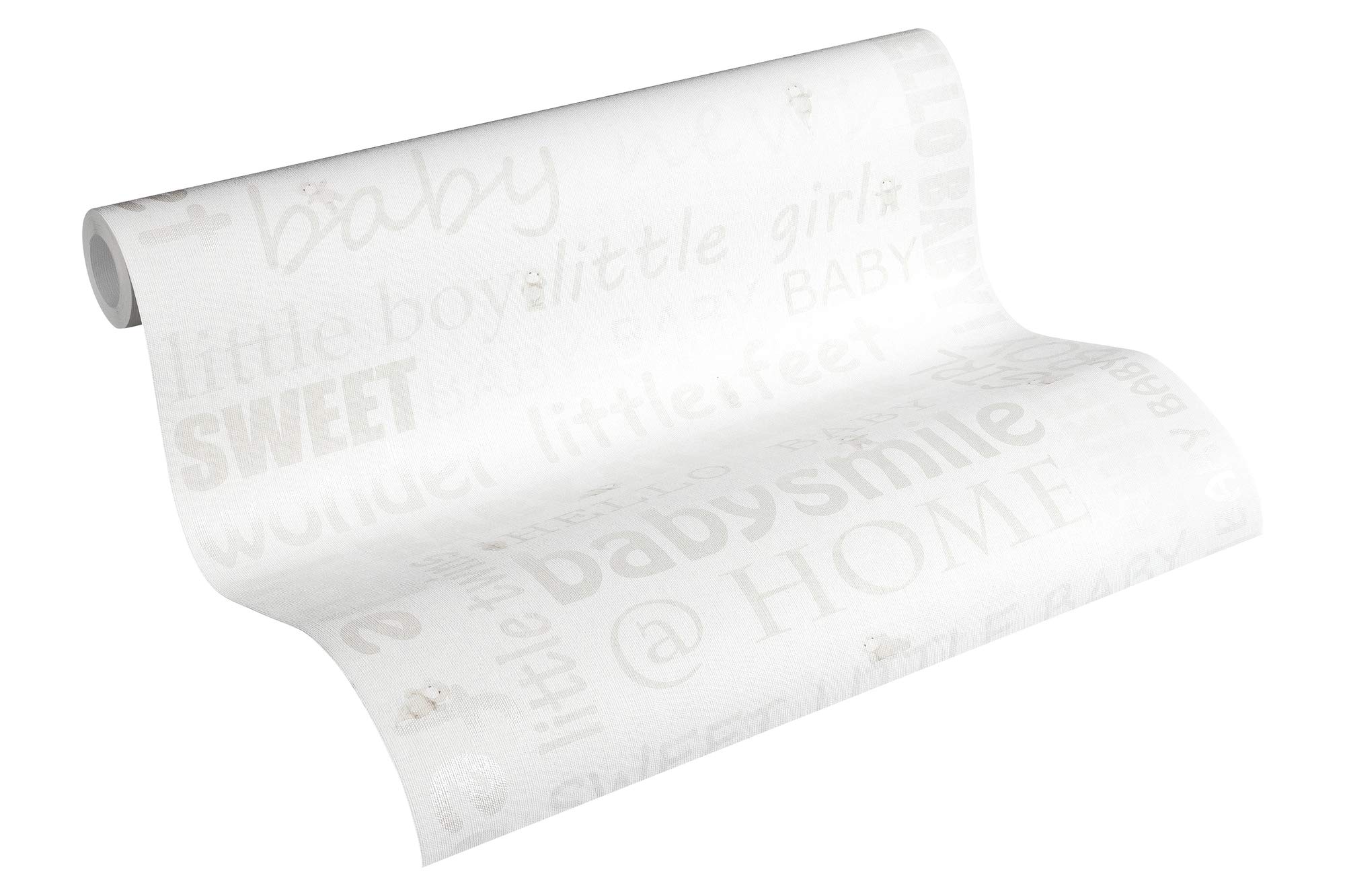 Kids Wallpaper Little Stars Non-Woven Wallpaper 10.05 m x 0.53 m Creme Gold White Made in Germany by Livingwalls 358471 35847-1