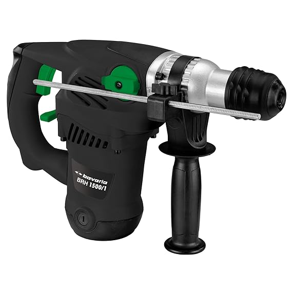 Bavaria Bohrhammer BRH 1500/1 (1500 W, Schlagzahl 3600 min-1, Schlagstärke 3,8 J, Bohrleistung in Beton 32 mm, SDS-Plus, Schl