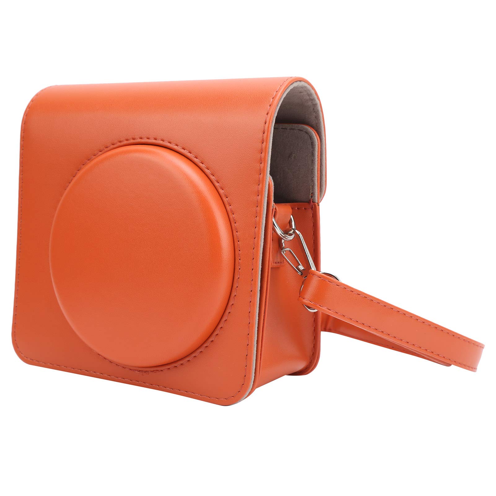 Goshyda Camera Protective Case, Mini Camera PU Leather Shoulder Camera Bag Fit for Instax SQUARE SQ1(orange)
