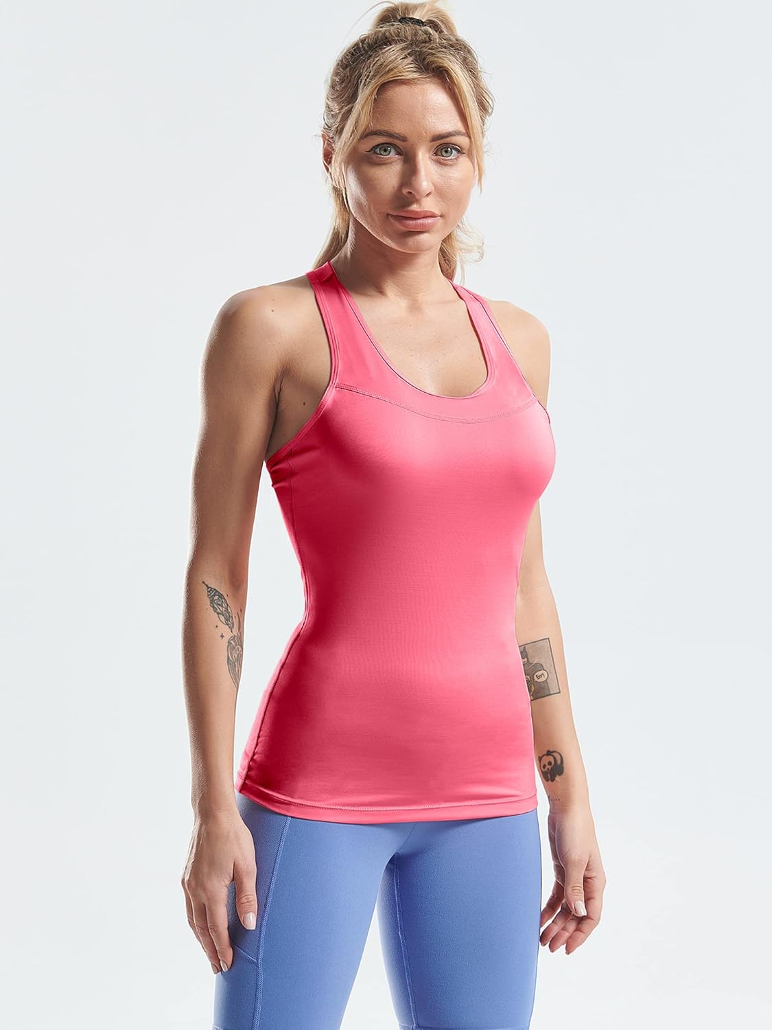 CADMUS Women Dry Fit Compression Athletic Tank Top for Yoga Running 3 Pack: Clothing