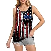 Seizesoul Women St. Patrick's Day Tank Tops Loose Green Lucky Shamrock Clover Printed Sleeveless Shirts