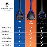 BAKBLADE 2.0 PLUS Back Hair Shaver Ergonomic 18in Dry Wet Blade Cartridges view 5