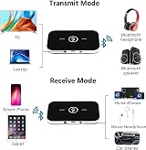 JSTH Bluetooth 5.0 Transmitter Receiver 2-in-1 3.5mm AUX RCA Audio Adapter view 3