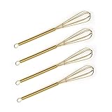 Mini Whisks 7 inch 4Pcs Stainless Whisk, Hand Egg