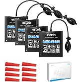 eSynic 4 Pack Air Wedge Bags Kit with 8 Wedges-Up to 10000 Using Times | 300lbs Load-bearing Durable TPU Air Bags Lifting Tool with Quick-Release Valve-2.4" Lift Height&ndash;for Door/Window Install