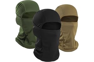 WTACTFUL 3 Pieces Balaclava Face Mask of Men - Ski Mask, Breathable Elastic Fit & Perfect for Outdoor Activities!