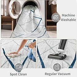SERISSA Washable Area Rug,3x5 Soft Non Slip Indoor