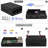 Geekworm P252 Aluminium Cooling Case for Raspberry Pi 3 B+/3B Passive Heat Sink view 3