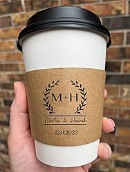 Personalized Kraft Disposable Coffee Cup