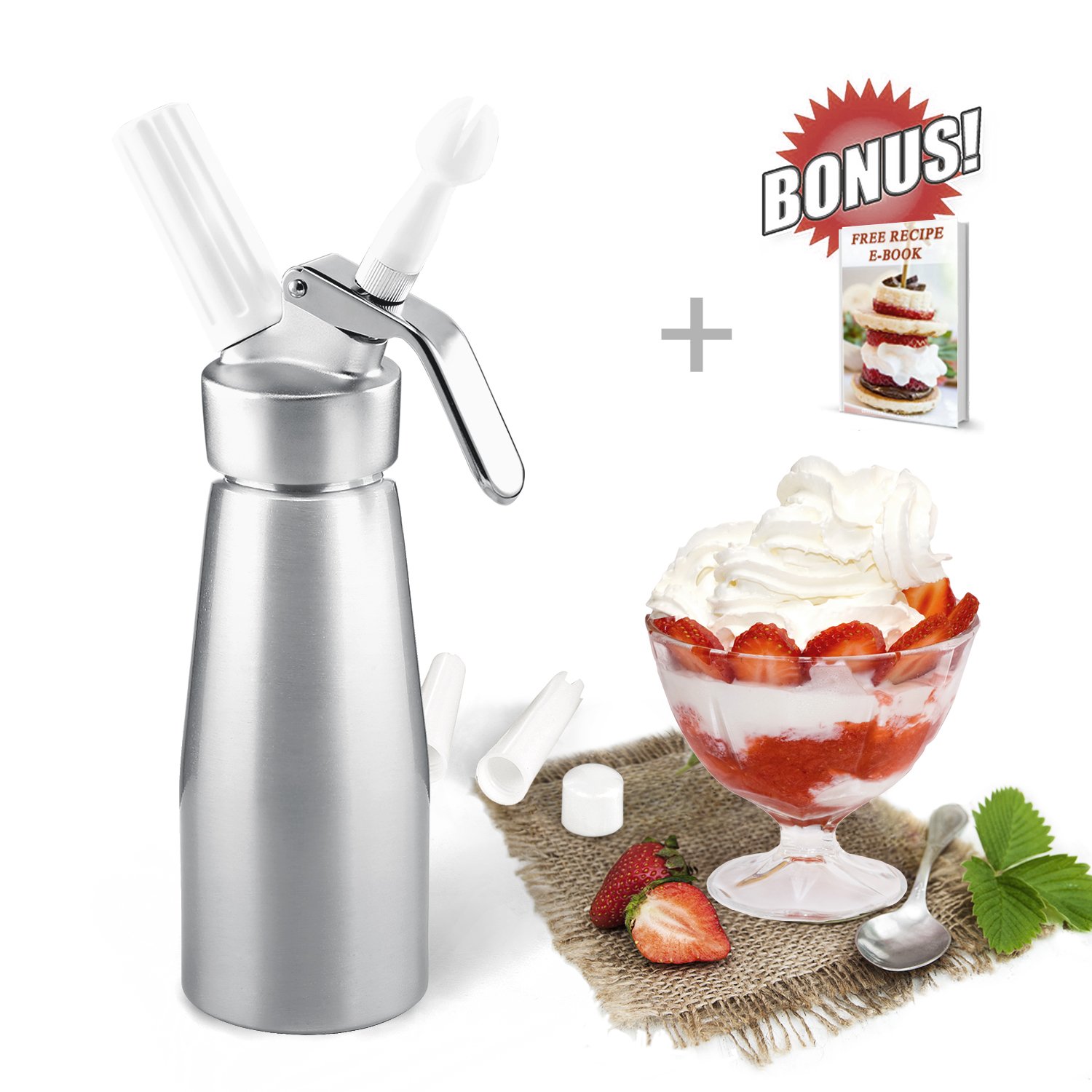 ZOEMO Professional Whipped Cream Dispenser 250ml Cream Whipper With