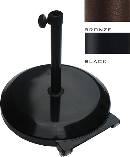 Lokatse Home 18 Square Outdoor Patio Market Umbrella Base Stand Heavy Duty Water Filled 62 Lbs Black Talkingbread Co Il