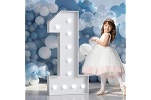 Marquee Numbers 4 Feet Tall Light Up Numbers 1st First Birthday Decorations Boy Girl Party Decorations 13th 16th 18th 21th Ha