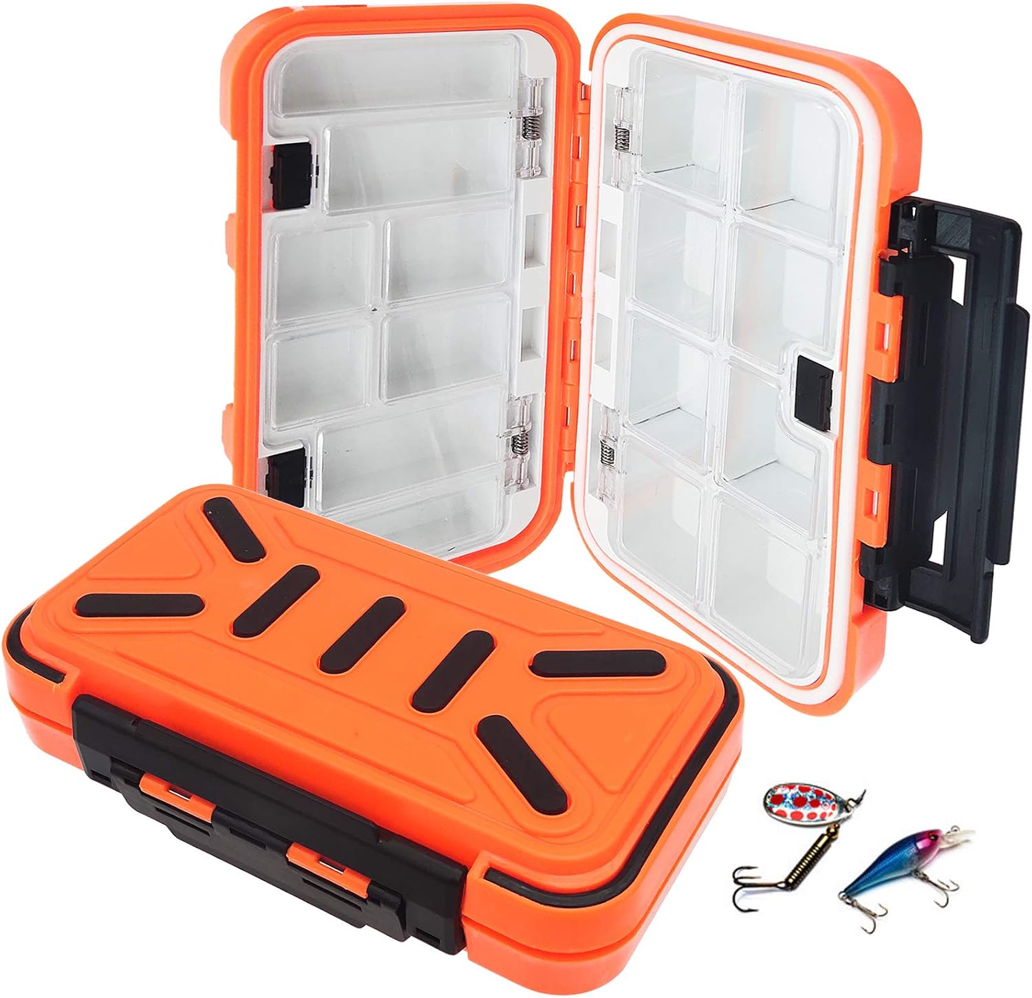 Fishing Tackle Bait Storage Boxes, Waterproof Portable Double-Sided Lure Hook Organizer, Mini Utility Lures Fishing Box: Home Improvement