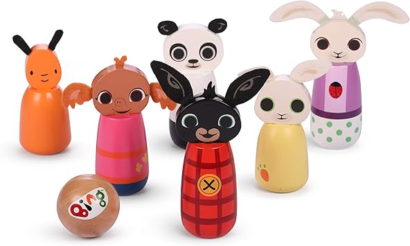 Bing 1067 Wooden Character Skittles 