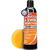 Carfidant Scratch and Swirl Remover - Car Scratch Remover for Vehicles Paint - Polishing Compound for Cars - Universal Repair Car Paint - 8.4 fl. Oz with Buffer Pad