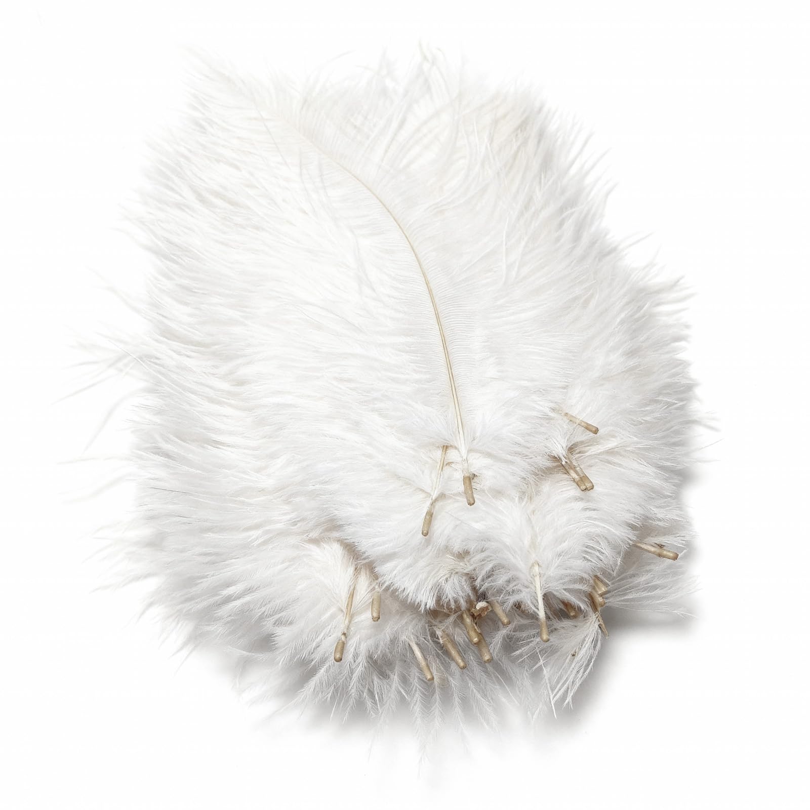 50Pcs Natural Ostrich Feathers 6-8 Inch White Plume DIY Craft Decor for Wedding Centerpieces Party Home Decoration