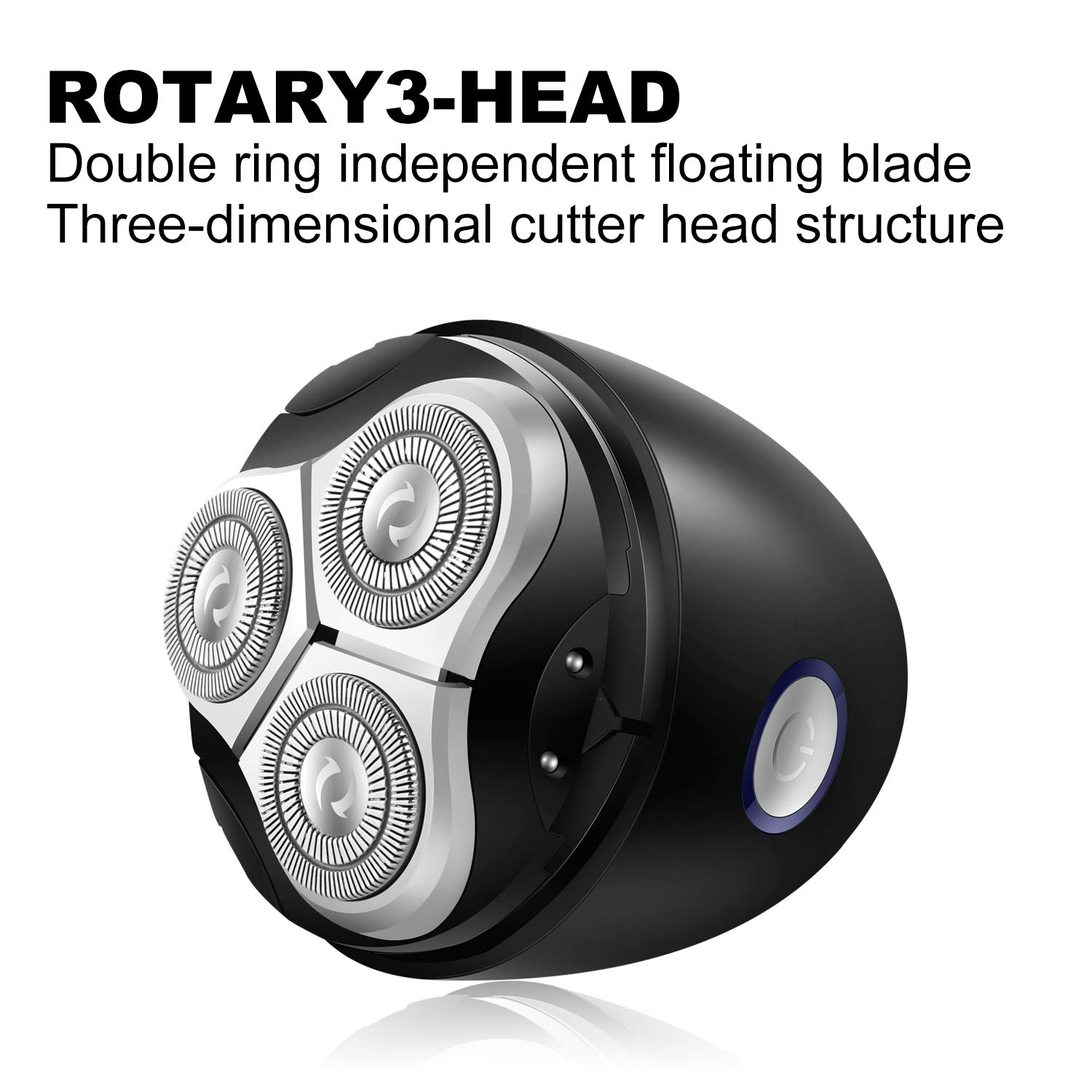 Electric Razor for Women, Hair Remover Bikini Trimmer Painless Waterproof Cordless Travel Rechargeable Shaver Sensitive Skin Epilator for Face Leg Armpit Body Back，White Black