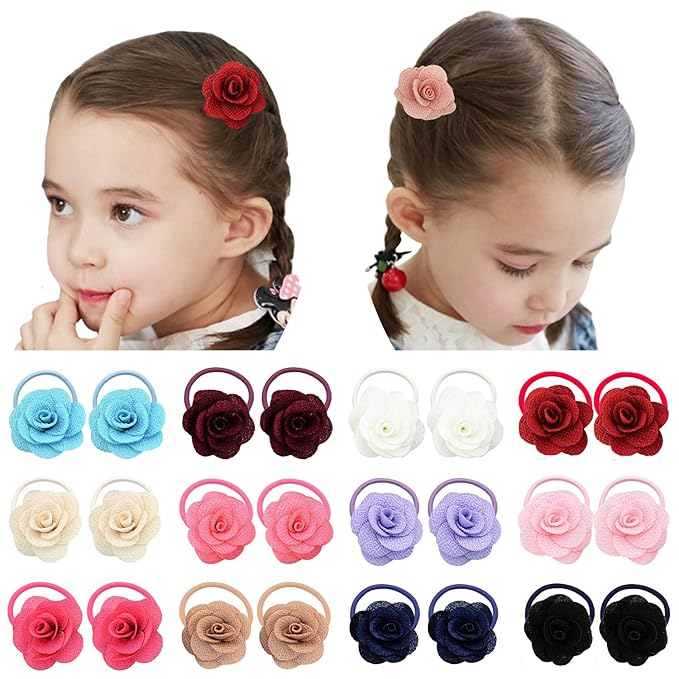Hair Ties Baby Fashion Bow Hair Rope Elastic Hair Bands Ponytail