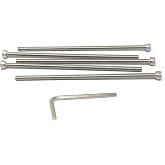 iexcell 5 Pcs M6 x 160mm Thread Pitch 1 mm Stainless Steel 304 Hex Socket Head Cap Screws Bolts Kit