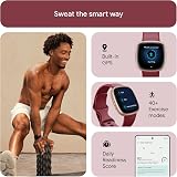 Fitbit Versa 4 Smartwatch GPS 6 Day Battery iOS Android Beet Copper Rose view 3