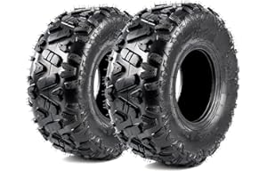 19x7-8 ATV UTV Off-Road Tires 2 Pack All-Terrain 4 PR Tubeless for Off Road Go Kart Cart