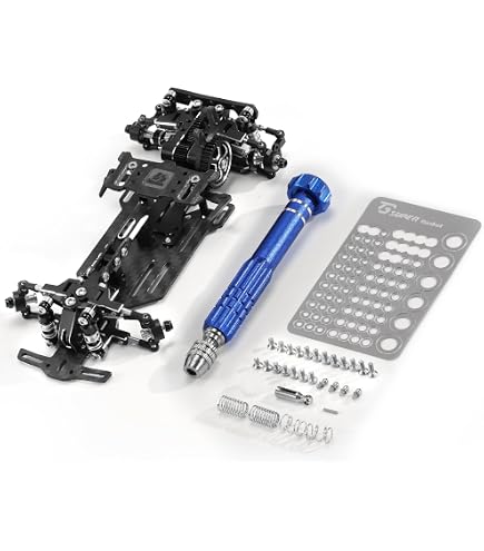 Amazon.com: RCHUBAM Metal Alloy & Carbon Fiber Frame Kit for