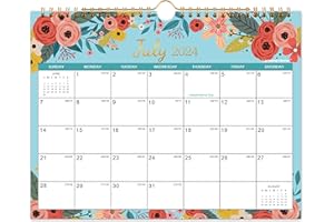 LEMOME HOME Calendar 2024-2025 - Wall Calendar 2024-2025, Jul. 2024 - Dec. 2025, 8.5" x 11", 2024-2025 Wall Calendar With Thick Paper Perfect for Home and Office - Floral