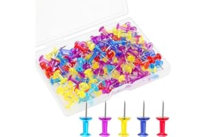 Push Pins Colored Thumb Tacks Thumbtacks Push Drawing Pin Clear Pushpins for Map Cork Bulletin Board Photo Display Office Hom
