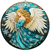 Rigufu 2025 Christmas Ornament – Whimsical Religious Angel Art Ornament – Playful Angel Holiday Tree Decoration, Faith-Inspired Keepsake Gift