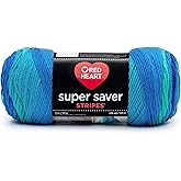 RED Heart Super Saver Yarn, Stripe - Cool